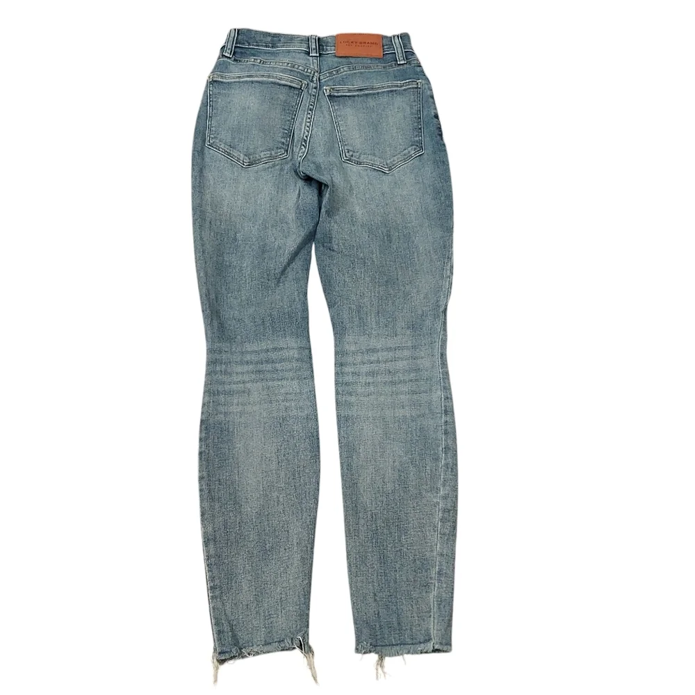 Lucky Brand Women's High-Rise Skinny Bridgette Ankle Blue Jeans - Size 2 / 26 - Picture 2 of 9